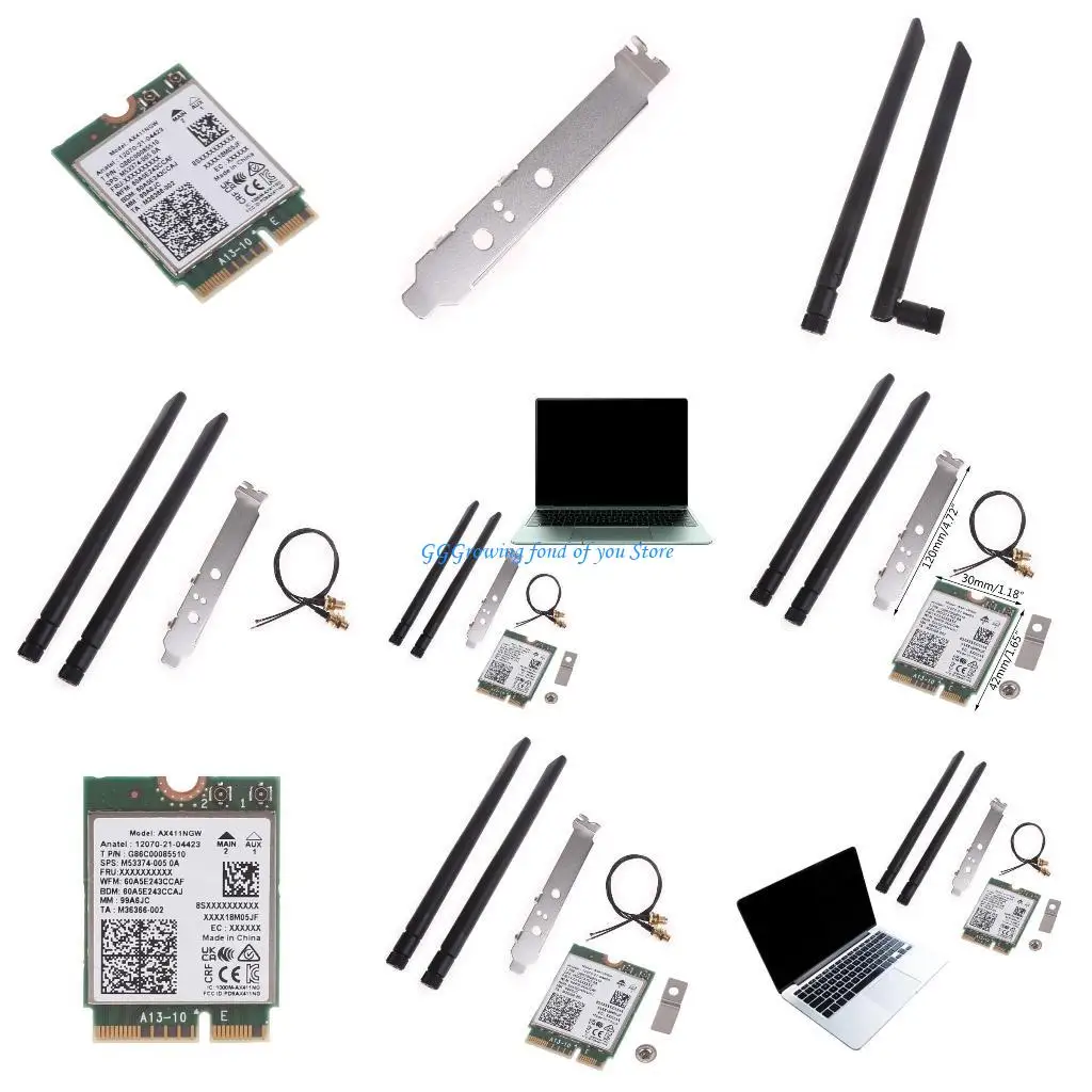

H9EB AX411NGW Wireless NetworkAdapter TriBand IntelAX411 Cnvio2 Wifi6E BT5.3 Cnvio2