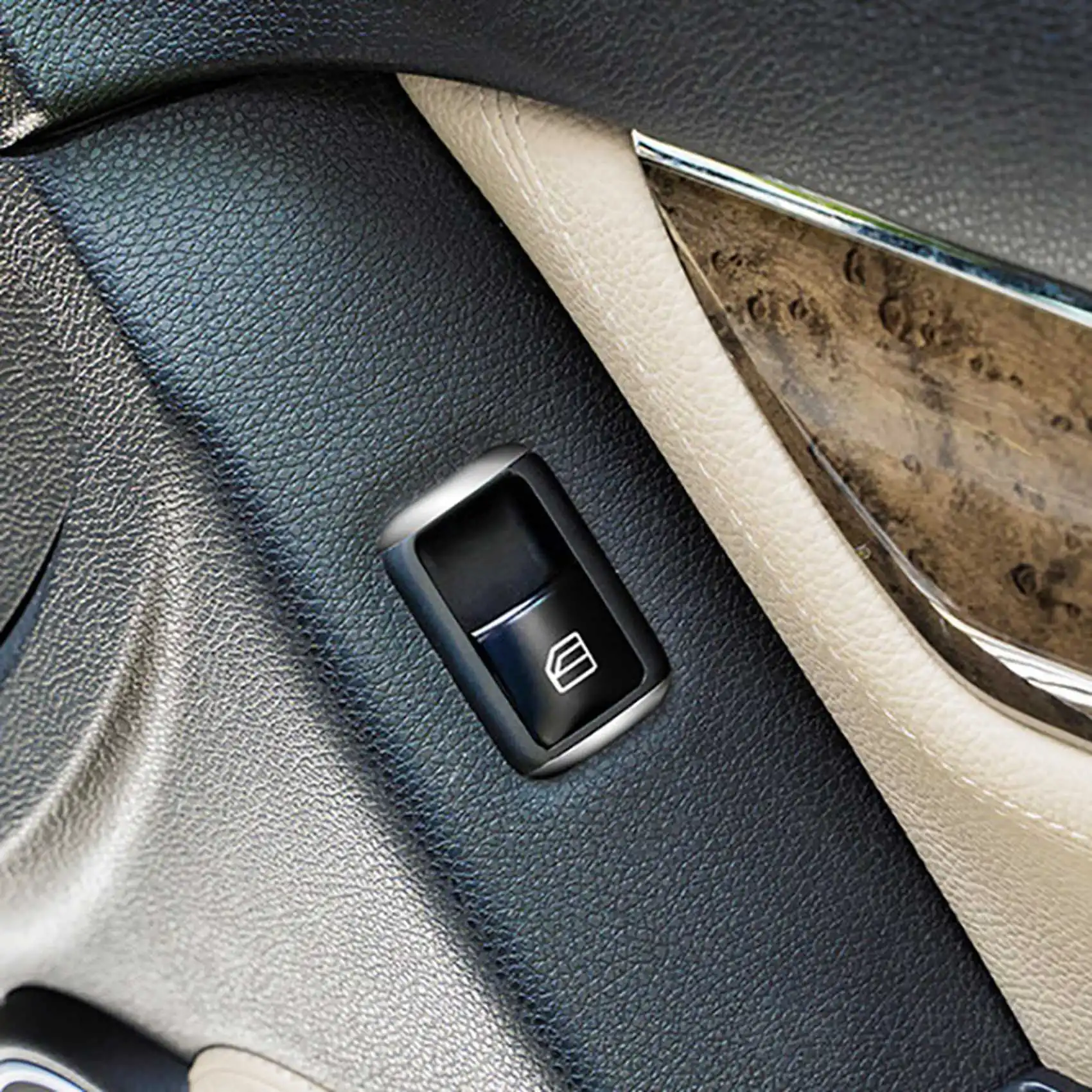 

A60E-36PCS Car Door Armrest Window Switch Button Trim Cover Sticker For Mercedes Benz GLK ML GL A B C E G Class W204 X166