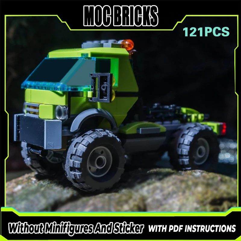 

City Car Model MOC Building Bricks Off-Road Transport Truck Modular Technology Gifts Holiday Assemble Children Toys Suit