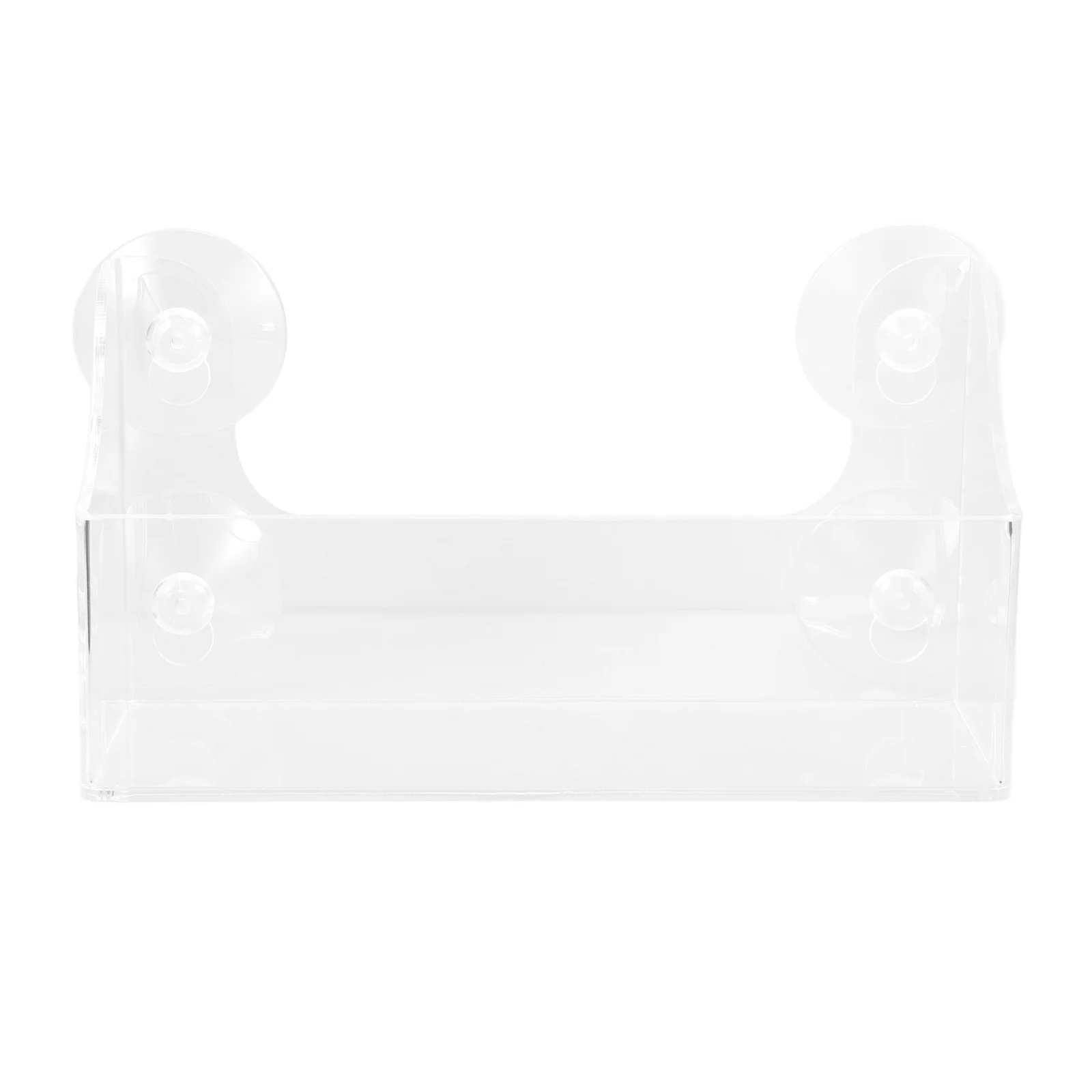 

1pc Beverage Rack Transparent Suction Type Easy Install Adjustable Refrigerator Storage Organizer For Drinks Wine Syrup