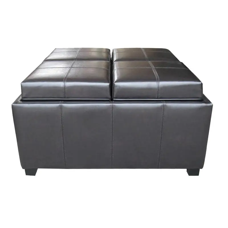 Ottoman Storage Bench with Cushion - Versatile Home Furniture for Living Room or Bedroom, Stylish and Functional Design, Ideal