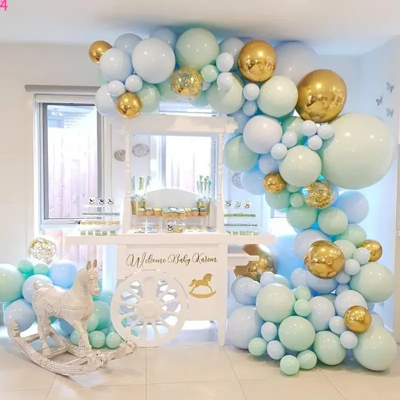 124pcs DIY Balloon Garland Macaron Mint Pastel Balloons Party Decoration Birthday Wedding Baby Shower Anniversary Party Supplies