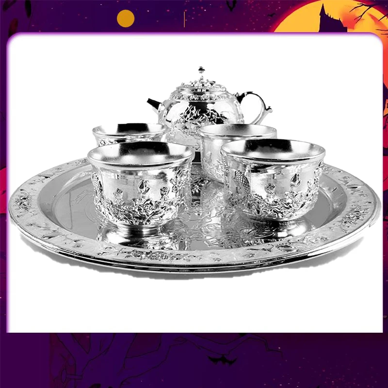 

Premium 999 sterling silver tea set wine separator