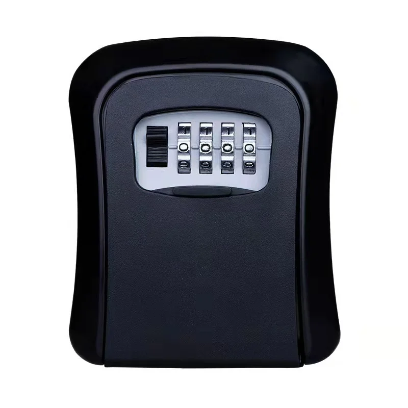Aluminum Alloy Anti-theft Code Lock Box Arc Box Outdoor Construction Site Household Spare Key Box Wall Mounted Storage Code Box