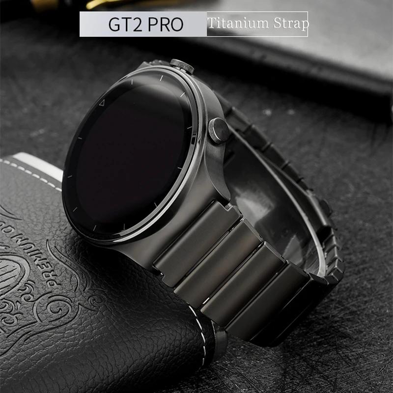 

22mm Titanium metal Strap for Huawei Watch GT2 Pro Titanium Correa Metal Watch Band For Watch 3 Pro GT 2e GT2 46mm Wrist Band