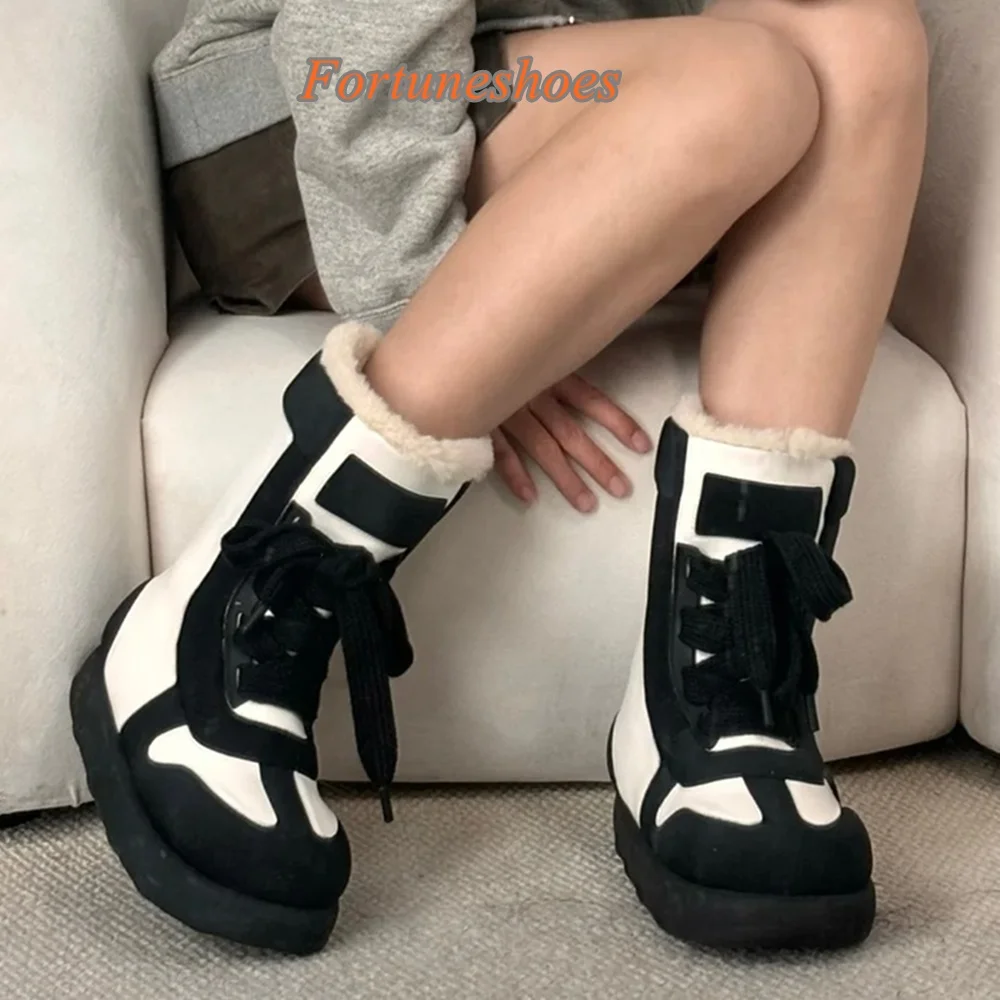 

Cross Tied Women Boots Height Increasing Round Toe Mid Calf Boots 2025 New Arrivals Solid Autumn/winter Fashion Casual Boots