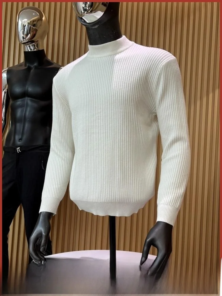 

Spani Order! Men's New Casual Knitted Sweater Pure Color All-Match Hooded Sweater Soft Comfortable Faion Urban Sle