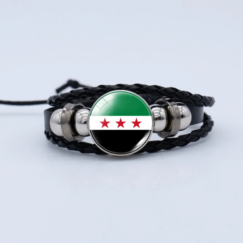 11 Style Syrian Flag Style Necklace/Bracelet/Keychain/Badge/Pendant Jewelry,Parades Souvenirs Celebration Rallies Party Favors