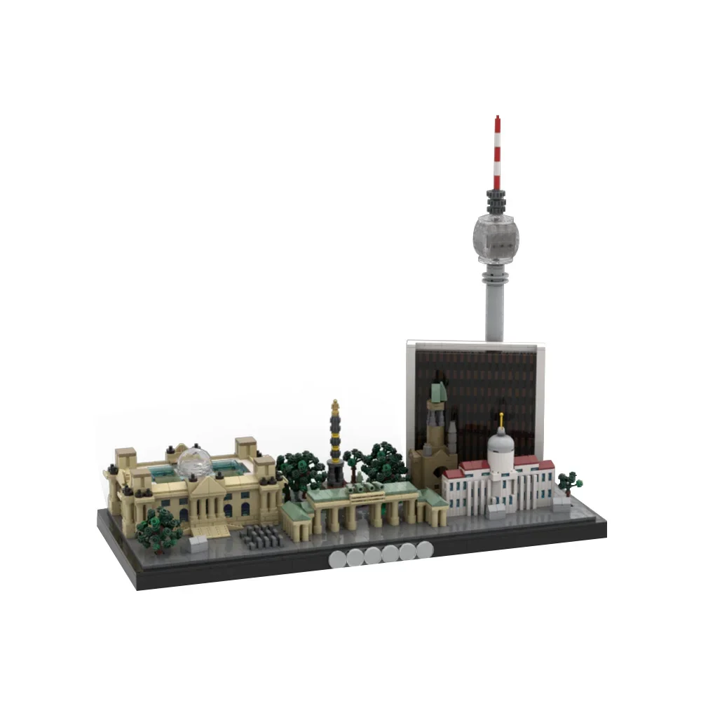 MOC シティスカイラインビルディングブロック 1900 年代ニューヨークセビリア建築シリーズローマロンドンベルリンスカイラインレンガのおもちゃ子供のためのギフト