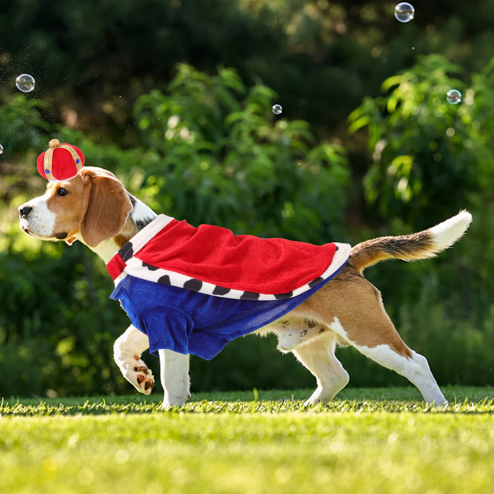 

Dog Crown Hat Puppy Costume Clothes Pet Clothing Dog Mantle Lovely Cloak Overcoat Costume Cloth High Quality Safe No Fading