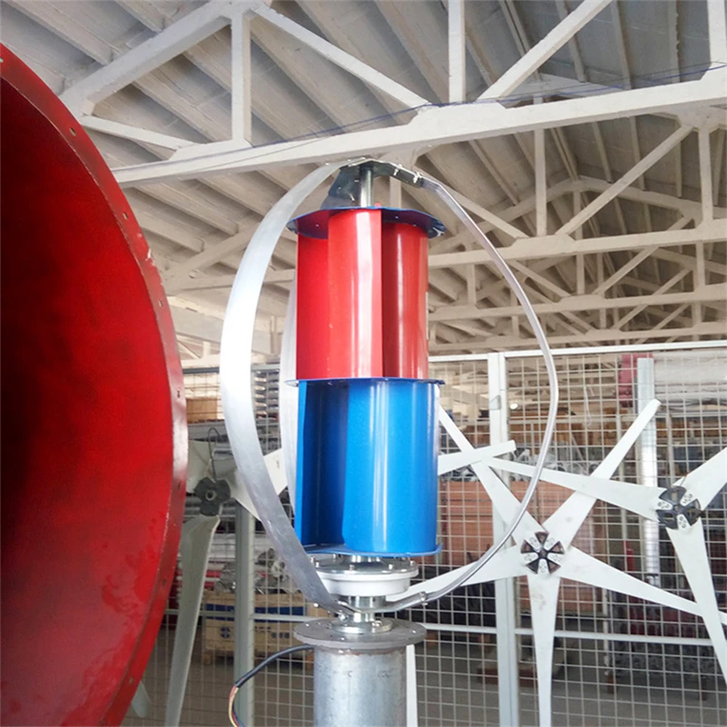 Wind Turbine 10000W 20000W Vertical Axis Windmill Wind Generator 12V 24V 48V With MPPT Hybrid Controller Inverter Farm Homeuse