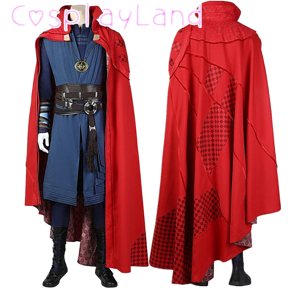 

Dr. Steven Cosplay Complete Outfit with Boots Custom Made Movie No Way Home Doctor Costume with Hood Girdle Cape Men Suit