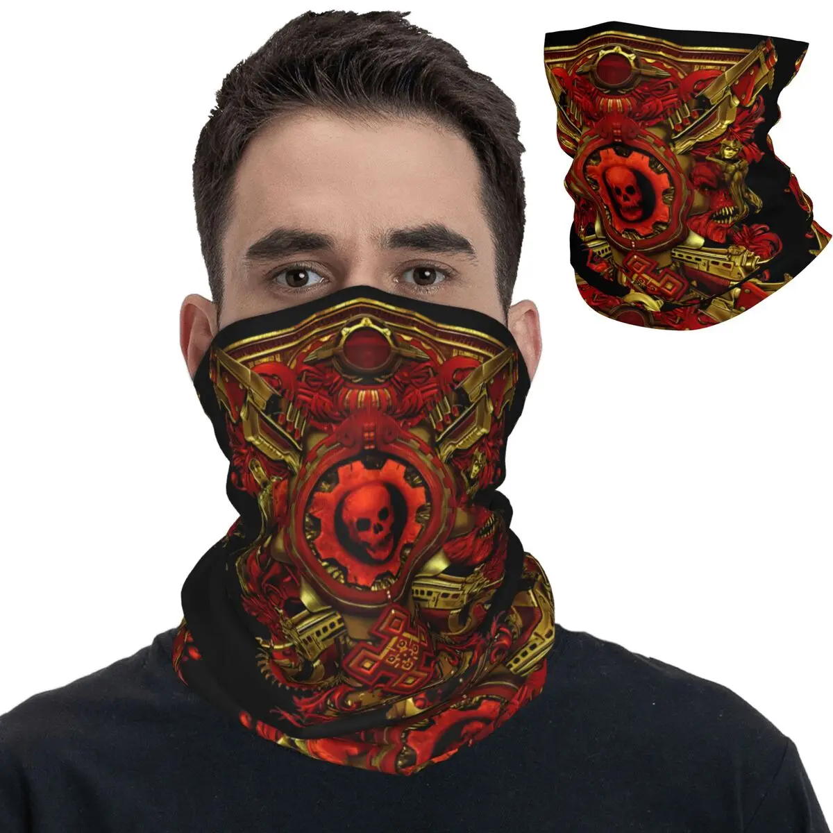 Tandwielen Van-Wars Games Bandana Nek Gaiter Bedrukte Magische Sjaal Multifunctionele Hoofddeksels Buitensport Unisex Volwassen Winddicht