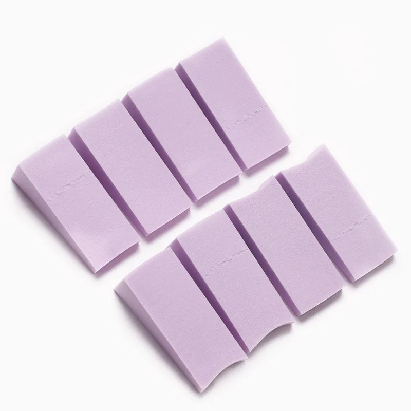 Spugna per trucco color caramello da 8 pezzi per manicure per nail art, strumenti cosmetici per soffio correttore per fondotinta viso