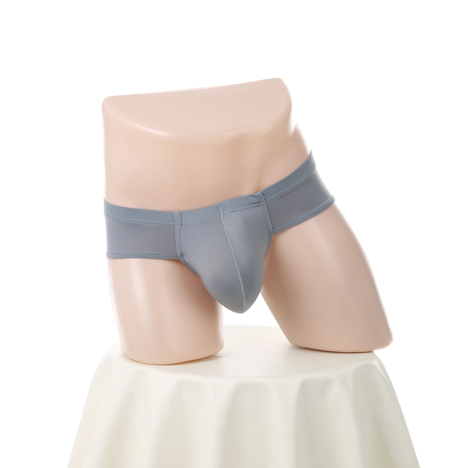 Mens Sexy See-Through Transparent Lingerie Cool Breathable Brazilian Panties Adult Erotic Costume 18 U Convex Penis Pouch Briefs