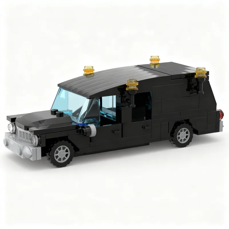 150 pièces MOC Hearse City Champions Racing Model Building Blocks, Décoration d'intérieur, Présentoir de bureau, Décoration d'étagère, Cadeau haut de gamme pour adultes