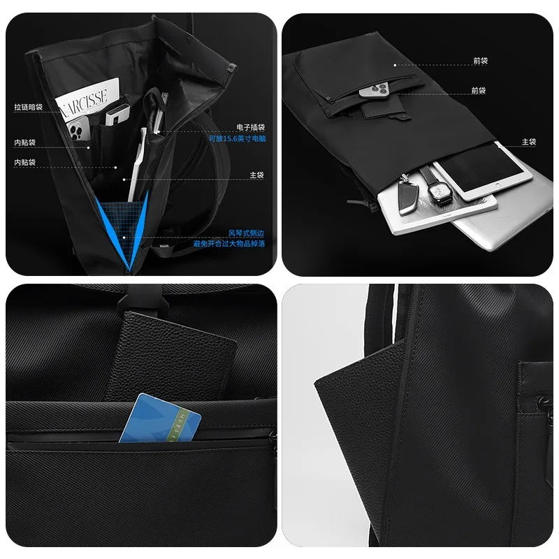 WEPOWER Men's outdoor travel commuting backpack for students - computer bag - business backpack