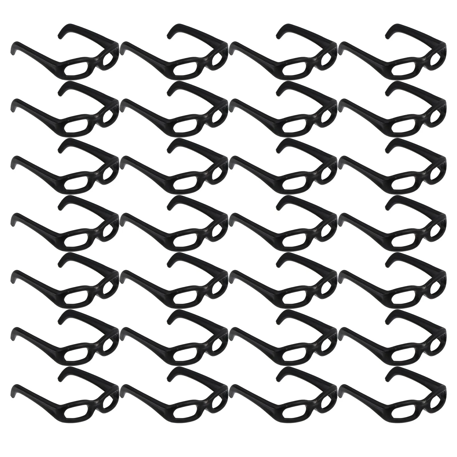 

1Pack Black Simulated Glasses Plastic Dressing Fittings DIY Accessory for Kids Handmade Plaything Fashion Dressup Parts Gift