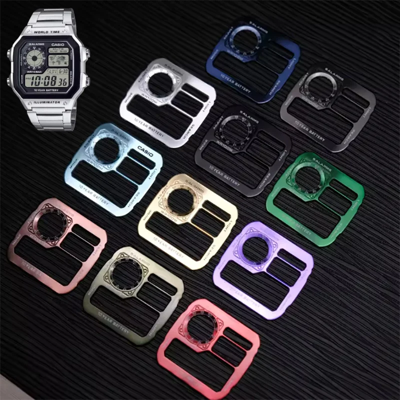For Casio AE 1200 AE-1200 Metal Watch Face Modify From Japan Copper Top Quality Sunray Metal Dial AE1200wh Watch accessories