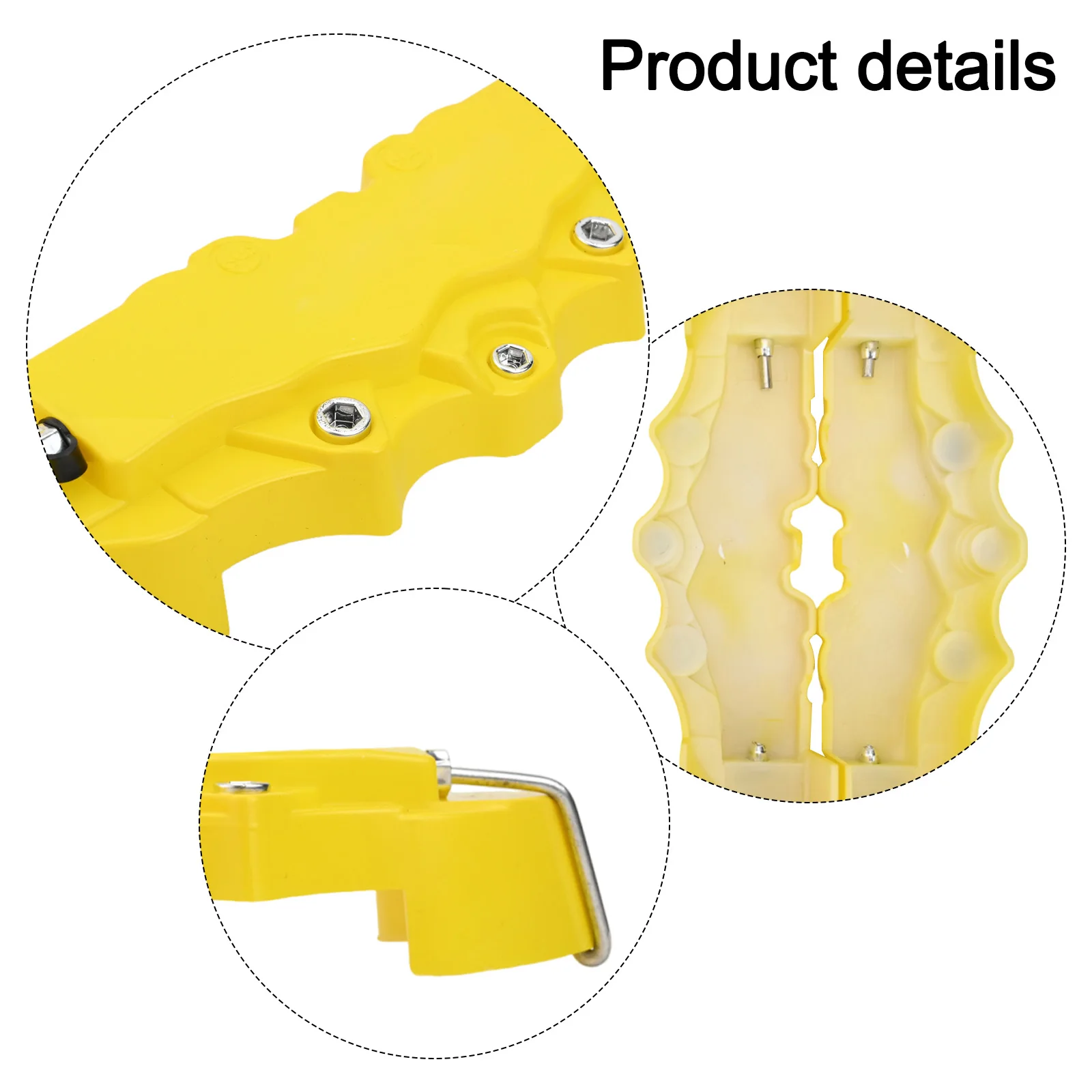 

4 Piece Set of Brake Caliper Covers for Enhanced Vehicle Appearance Fits All Standard Brake Discs from 14 to 17 Inches