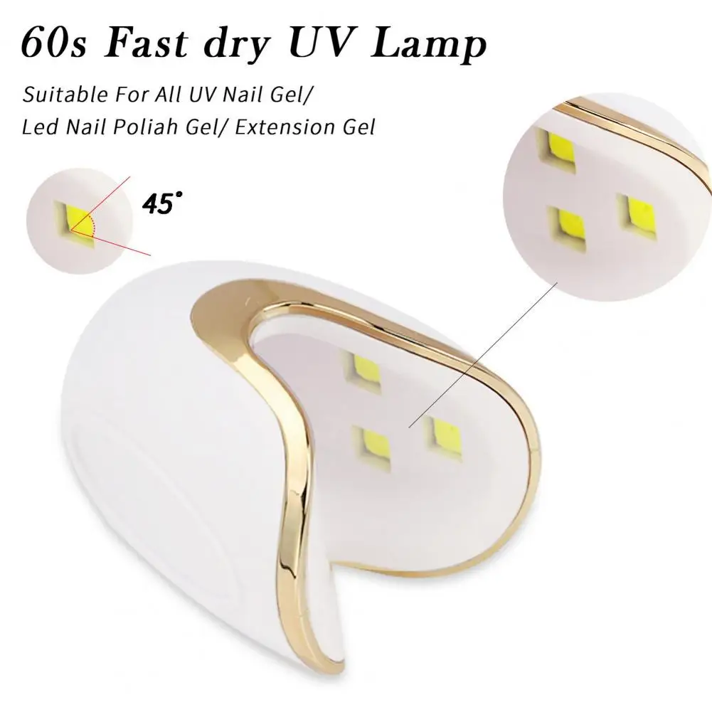 Lámpara Led portátil para uñas, secado rápido de esmalte de Gel, secador de uñas Uv, suave, secado rápido, sin lámpara Led profesional