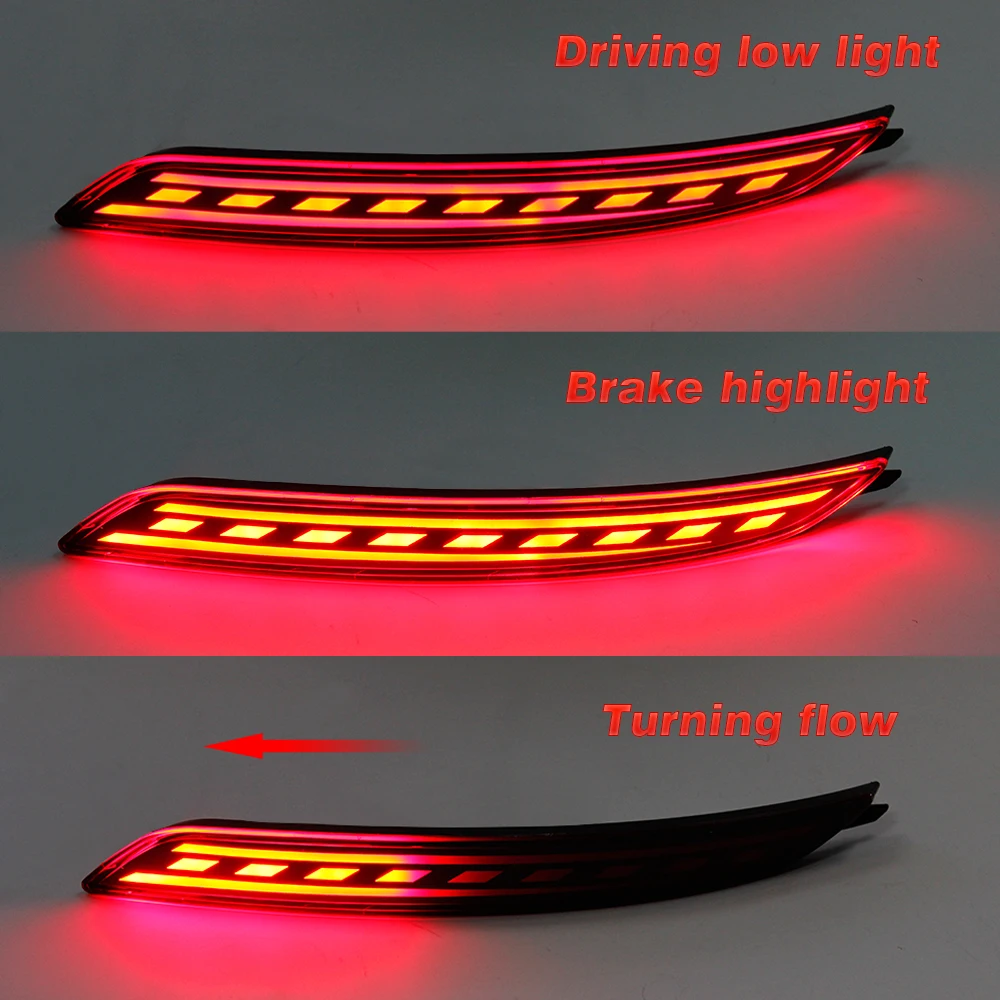 Mihaz led traseiro refletor luzes para hyundai i20 2012 farol traseiro do carro dinâmico turn signal lâmpada de freio acessórios automóveis 12v