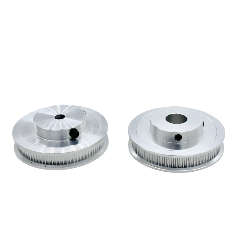 2GT 80T 80Teet Timing Belt Pulley Kits Speed Ratio 1:1 Bore 5~12mm Wheel Set GT2 Belt Width 6/10mm Pulley Set 2M 80Teeth for CNC