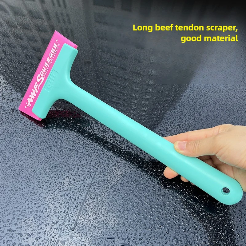 

ALIWRAP Extended Handle Tendon Squeegee for Car Windshield Mirror Glass Cleaning Window Tint Application Tool Snow Water Remover