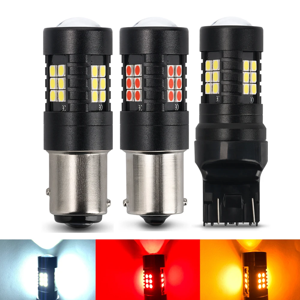 2Pcs 1156 BA15S P21W LED BAU15S PY21W BAY15D LED Bulb 1157 P21/5W T25 T20 7443 3157 R5W 3030SMD Auto Lamp Bulbs Car LED Light
