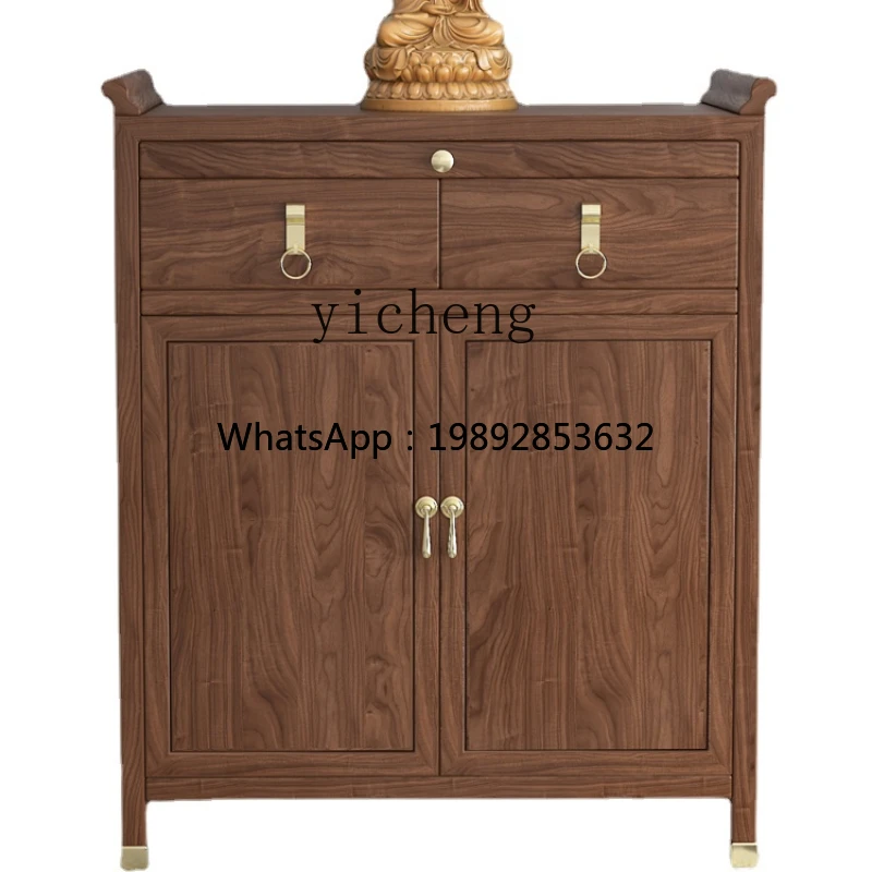 

GX Solid Wood Altar Incense Burner Table Home Modern Buddha Shrine New Chinese Style Living Room Buddha Table