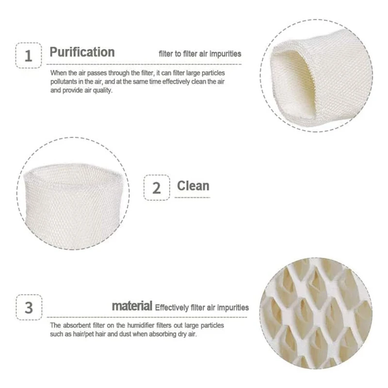 Kit de accesorios de repuesto para filtro de mecha de humidificador HCM6009, Compatible con HC-14N HEV-680B, HEV-680W, paquete de 4