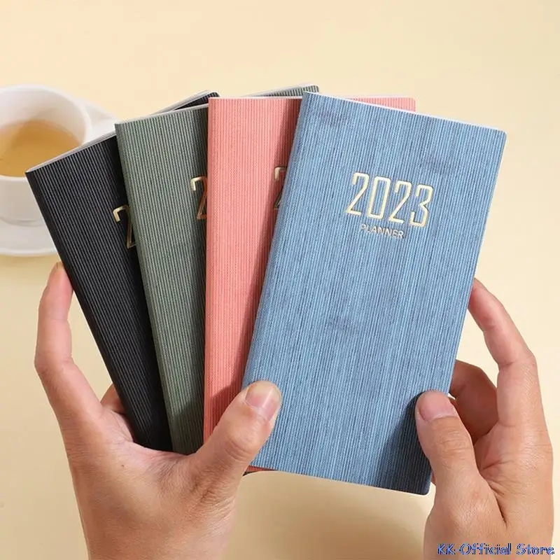 

2023 A6 Mini Notebook 365 Days Portable Pocket Notepad Daily Weekly Agenda Planner Notebooks Stationery Office School Supplies