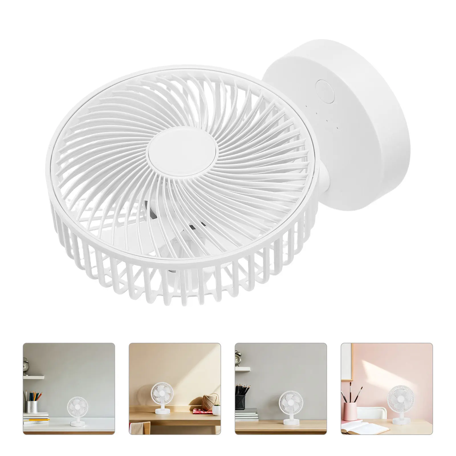 Portable Fan Rechargeable Mini Car Back Seat USB Personal Cooling Travel Size Wireless Fans