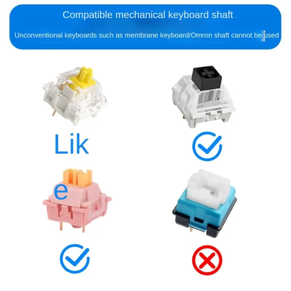 Personalized Keycaps Mechanical Keyboard Computer Retro Replaceable Translucent Two Piece Key Customized Parts Set Supplement