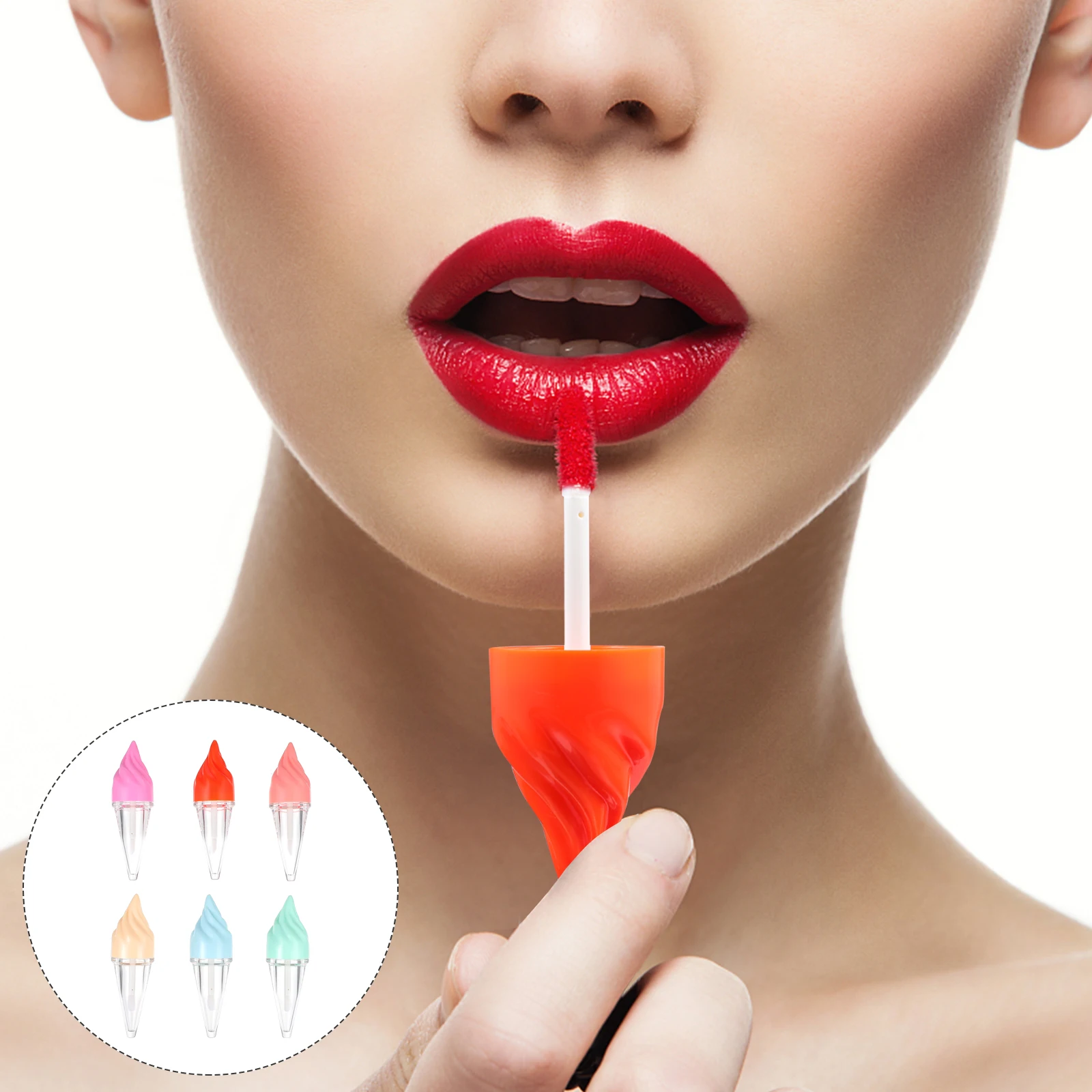 

6Pcs Fun Lip Balm Containers Stylish Lip Gloss Tubes Portable Empty Lipstick Bottles for Travel