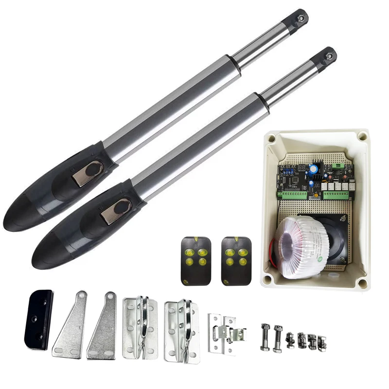 

Горячий продавать: автоматический солнечный оператор постоянного тока 24 В, умный открыватель распашных ворот, тяжелый комплект 500 кг * 2 с двойным рычагом