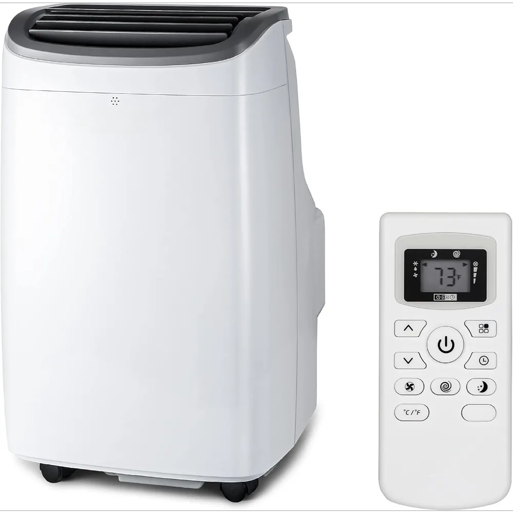 8,000 BTU Portable Air Conditioner up to 350 Sq.Ft.with Remote Control, White