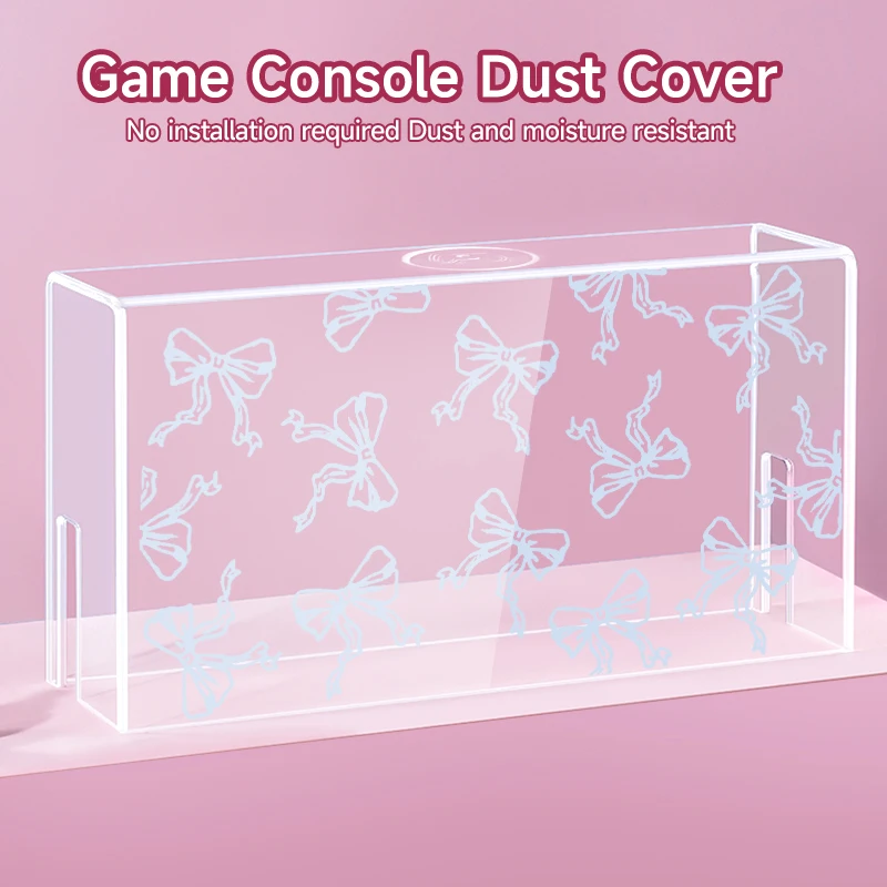 Schutzhülle für Switch NS/OLED-Spielekonsole, transparente Displaybox, Acryl-Staubschutz, sturz- und kratzfest.