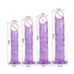 Realistic Dildo With Suction Cup Huge Jelly Dildos Sex Toys for Woman Men Fake Big Penis Anal Butt Plug Erotic Sex Shop