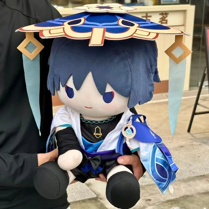 Genshin Impact Scaramouche Wanderer Plush Doll 40cm Soft Cotton Stuffed Toy Anime Game Peripheral Cute Pillow Home Decoration