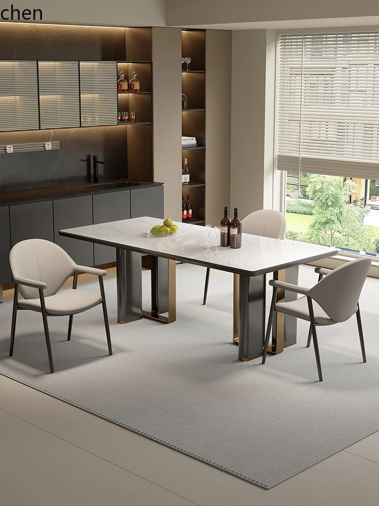 HXL Dining Chair Minimalist Style Meeting Chair with Backrest and Armrest Tea Chair Simple