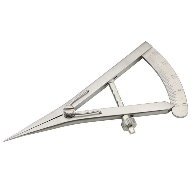 المسمار تعديل أنماط الفرجار 20 مللي متر مستقيم أداة طب العيون أداة الفولاذ المقاوم للصدأ/سبائك التيتانيوم الجفن الفرجار #6