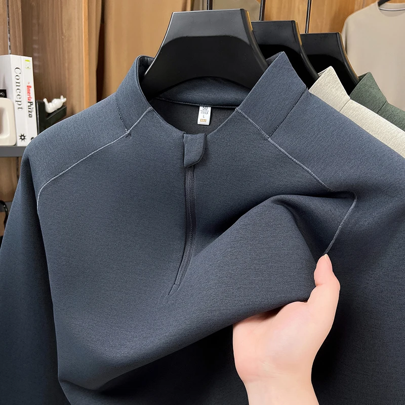 Hoodies men's Original made Brand known Collar pen With zipper half And sleeves decorate.0.i29.2aa73333kpqstw"> jpg?width=750&height=1089&hash=1839" guaranteed, For Fall With sleeves Raglan warm and sports Modern