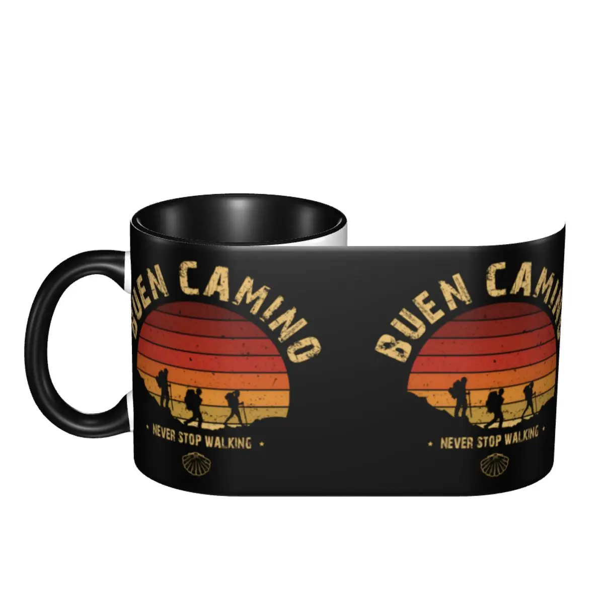 Customized Buen Camino De Santiago Coffee Mug DIY Ceramic Milk Tea Cups view 3