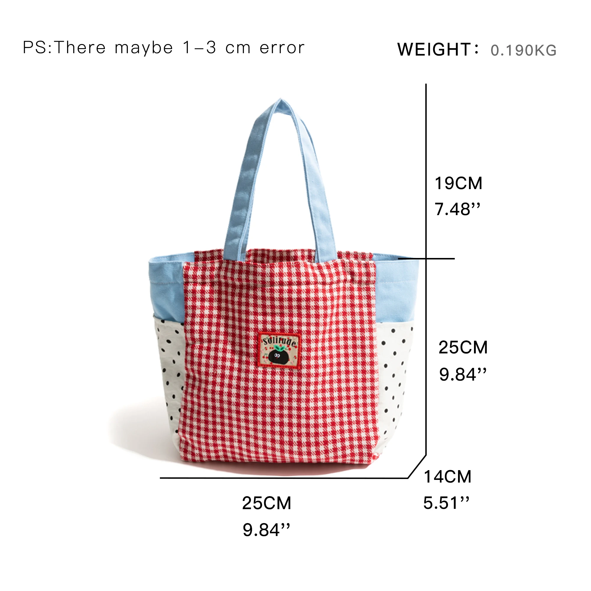 KOKOPEAS Plaid Heart Pattern Tote Handbag Patchwork Fabric Large Capacity Shopping Bag Women's Stylish Shoulder Phone Purse