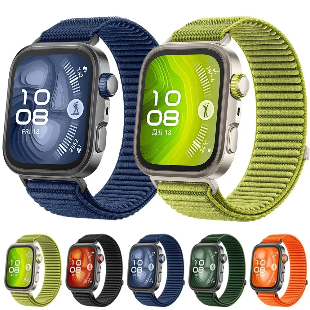 Официальный нейлоновый ремешок с петлей для Huawei Watch Fit 4 3, плетеный удобный дышащий ремешок для Huawei Watch Fit 4/4 Pro, аксессуары