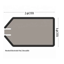 Neutral Electrode /Reusable Patient Plate for Diathermy Electrocautery Unit ESU, without cover