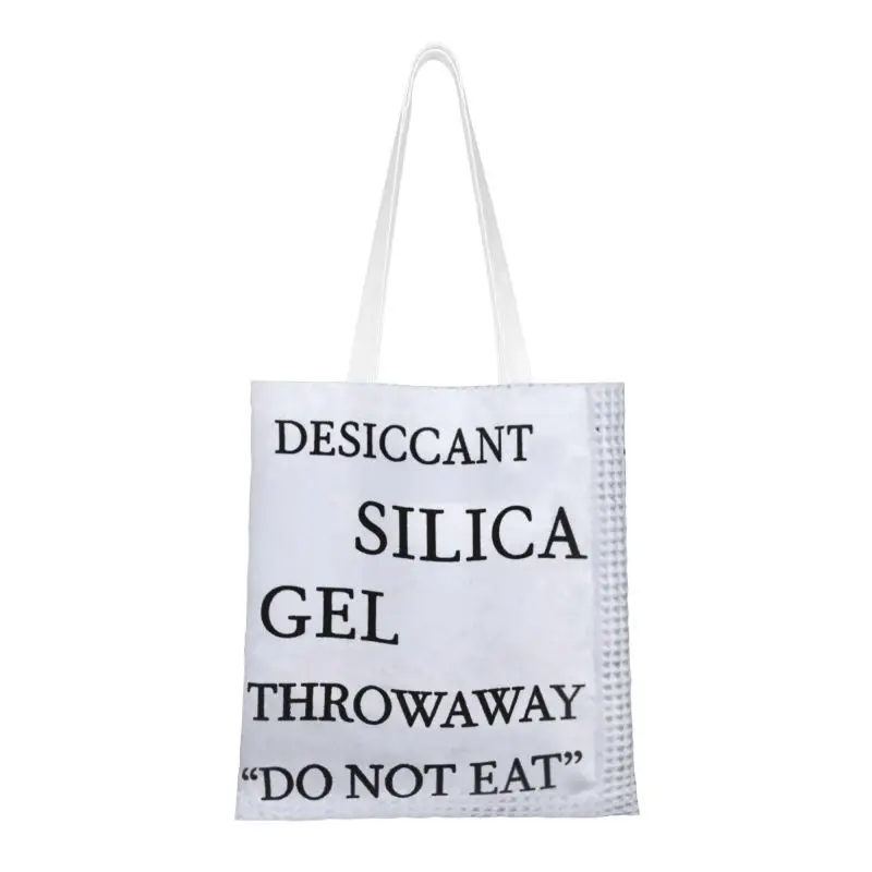 Cute Printing Silica Gel Packet Pack Shopping Tote Bag Durable Canvas Shoulder Shopper Handbag