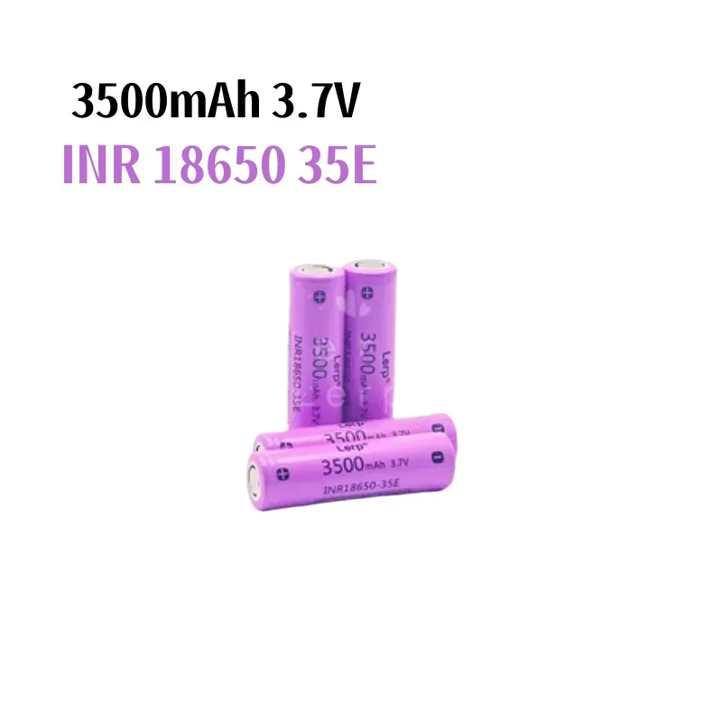 Bateria Recarregável INR 35E Original para Todos os Tipos de Produtos Eletrônicos, 18650 Ontlading, 20A, 3.7V, 3500AH