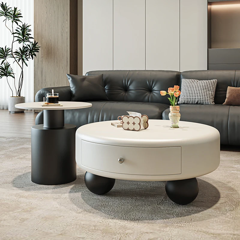 Modern Nordic Coffee Table Space Saving Vintage Elegant Luxury Side Table Glam Simple Sedentary Table Home Furniture